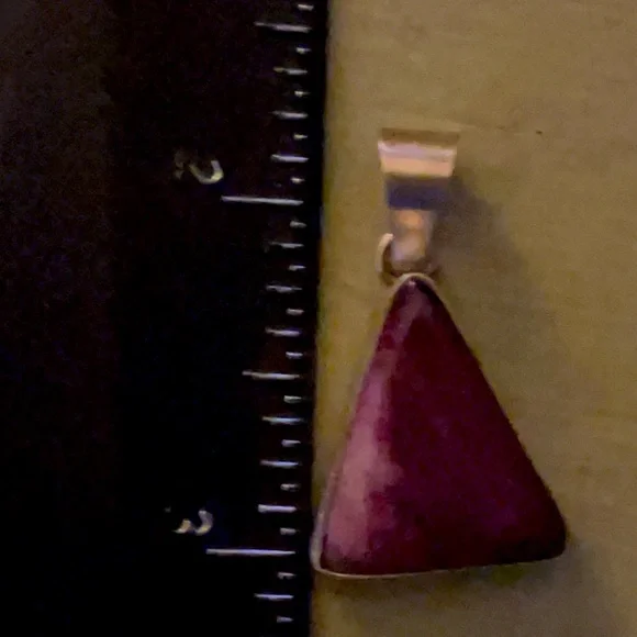 S. Dickens Native Sterling & Purple Spiny Oyster Pendant - Picture 4 of 8